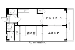 「ビラ・クレール」【412号室】の間取り