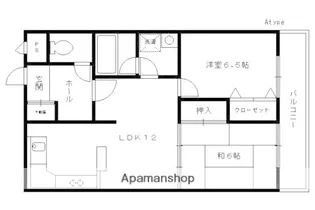 グランデュール桃山【402号室】の間取り