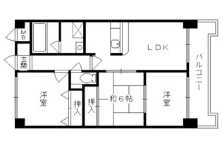 モイセス桜木【102号室】の間取り