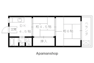 マンション中川【407号室】の間取り