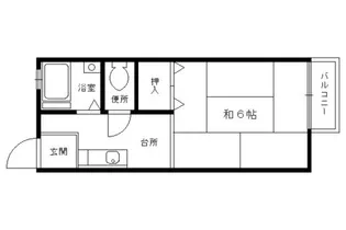 フレンドハイツヒラキ【2階】の間取り