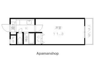 カーサ椥辻【604号室】の間取り
