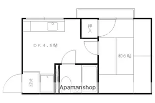 メゾンルポゼ【201号室】の間取り