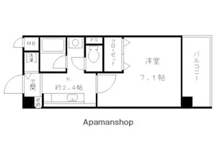 サントゥールくいな橋【1階】の間取り