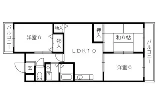 ネオグランドール伏見【2階】の間取り