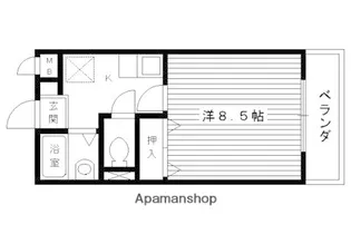 グリーンヒル桃山【101号室】の間取り