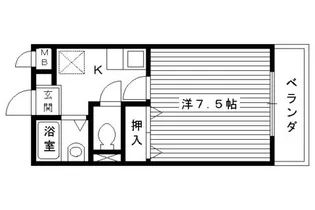 グリーンヒル桃山【206号室】の間取り