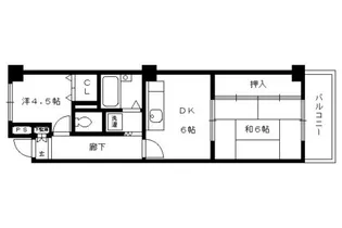 トーカン淀本町マンション【2階】の間取り