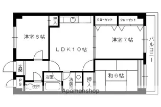 ラ・ポール【306号室】の間取り