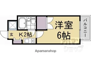 インペリアル桂【102号室】の間取り