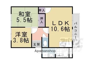 メゾン幹【202号室】の間取り