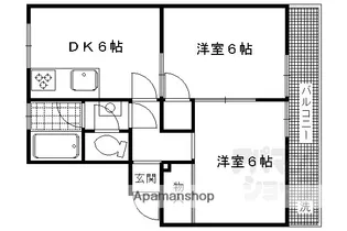コーポ野添【1-B号室】の間取り