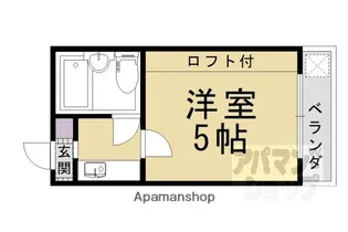 エグゼコート長岡京【404号室】の間取り