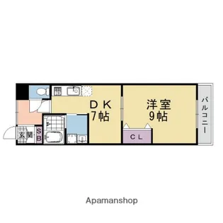 川島ハイツ【203号室】の間取り