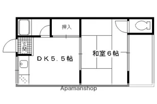 原田マンション【12号室】の間取り