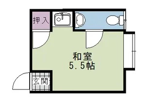 レジデンス西小路【201号室】の間取り