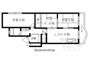 長岡コーポ【207号室】の間取り