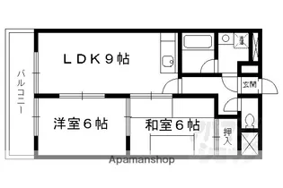 ロアールハイツ【403号室】の間取り