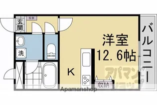 シャルレ11番館【103号室】の間取り