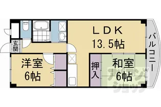 ベネッセ桂川【2階】の間取り