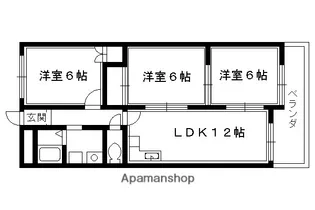 エントピア桂【303号室】の間取り