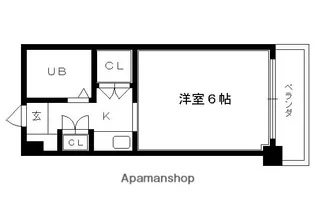 ブラザー徳大寺【304号室】の間取り