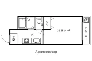 グレース嵯峨【306号室】の間取り