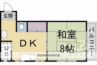 ロイヤルコーポ桂【102号室】の間取り