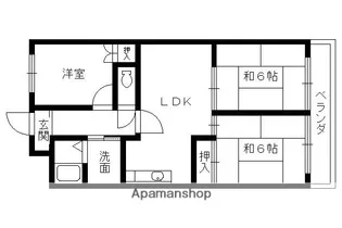 シャルレ8番館【203号室】の間取り