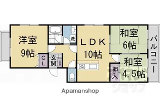 フォルム桂【202号室】の間取り