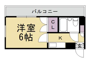 KYOTO桂離宮北【301号室】の間取り
