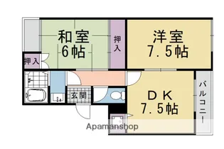 ベルエトワール【203号室】の間取り