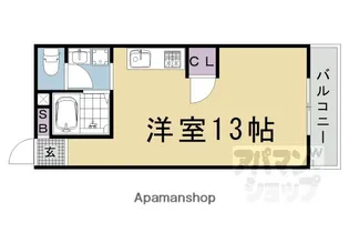 1Rの間取り画像