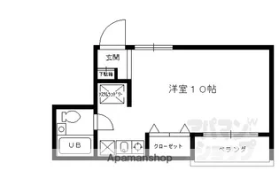 ヴィラサンシルク西大路【204号室】の間取り