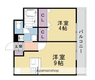 プレジール桂【1階】の間取り