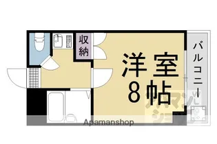 ローズハイツ桂【402号室】の間取り