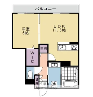 アドミラブールA・B棟【A302号室】の間取り