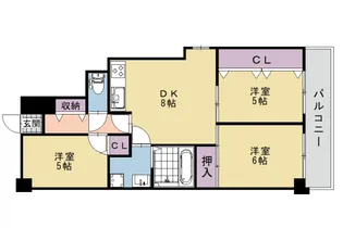 3LDKの間取り画像