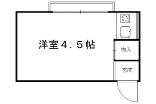 長谷川ハイツ【307号室】の間取り