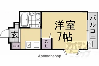 CASA瑞【201号室】の間取り