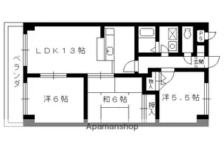 REQUIE上桂【306号室】の間取り