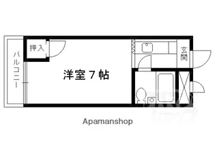 メゾン・ド・フルール【308号室】の間取り