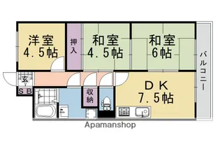 レジデンス向陽【305号室】の間取り