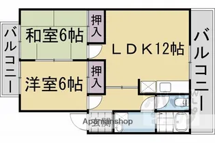 サンハウス桂【201号室】の間取り
