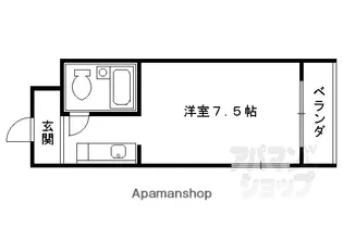第2京都メゾンベルジュ西京極【306号室】の間取り
