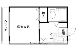 ピエスあさのA棟【402号室】の間取り