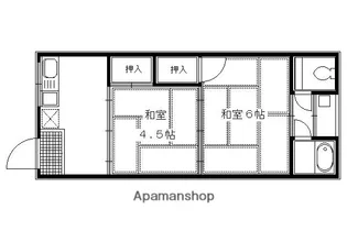 葉月荘【2階】の間取り