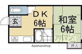 柴野荘【2-C号室】の間取り