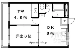 サンシャインコーポ新宮【301号室】の間取り