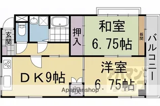 ブリンダルダイキ【2A号室】の間取り